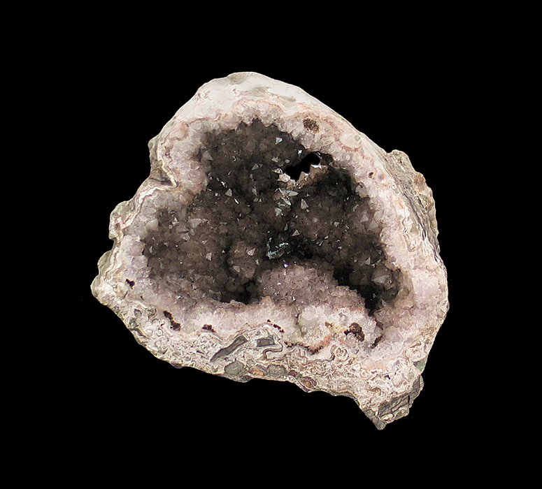 Quartz geode, Juchem Quarry, Niederwörresbach, Herrstein, Birkenfeld, Rhineland-Palatinate, Germany